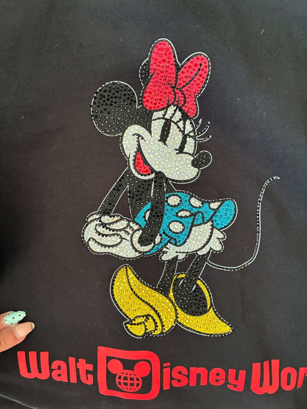Disney Parks Walt Disney World Minnie Bedazzled Black Zip Up Hoodie 🖤
Medium - Picture 4 of 5